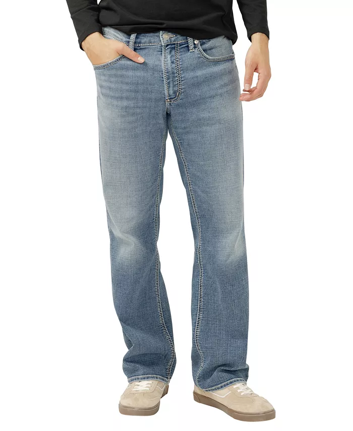 

Мужские джинсы Zac Relaxed Fit Straight Leg с технологией Flex Silver Jeans Co., синий