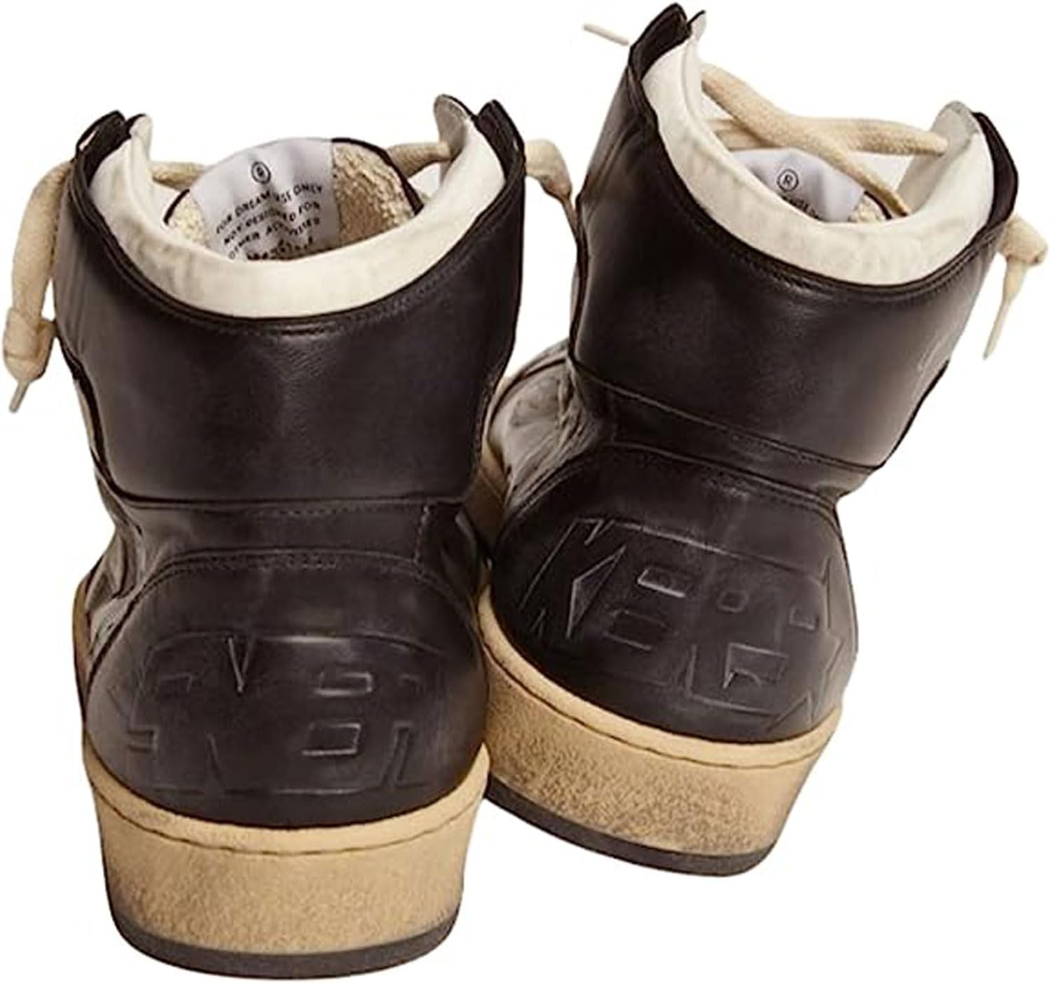 Мужские кроссовки Golden Goose Sky Star с верхом из нубука Nappa и звездой GMF00230-F002944-80203, белый/черный — фото 3