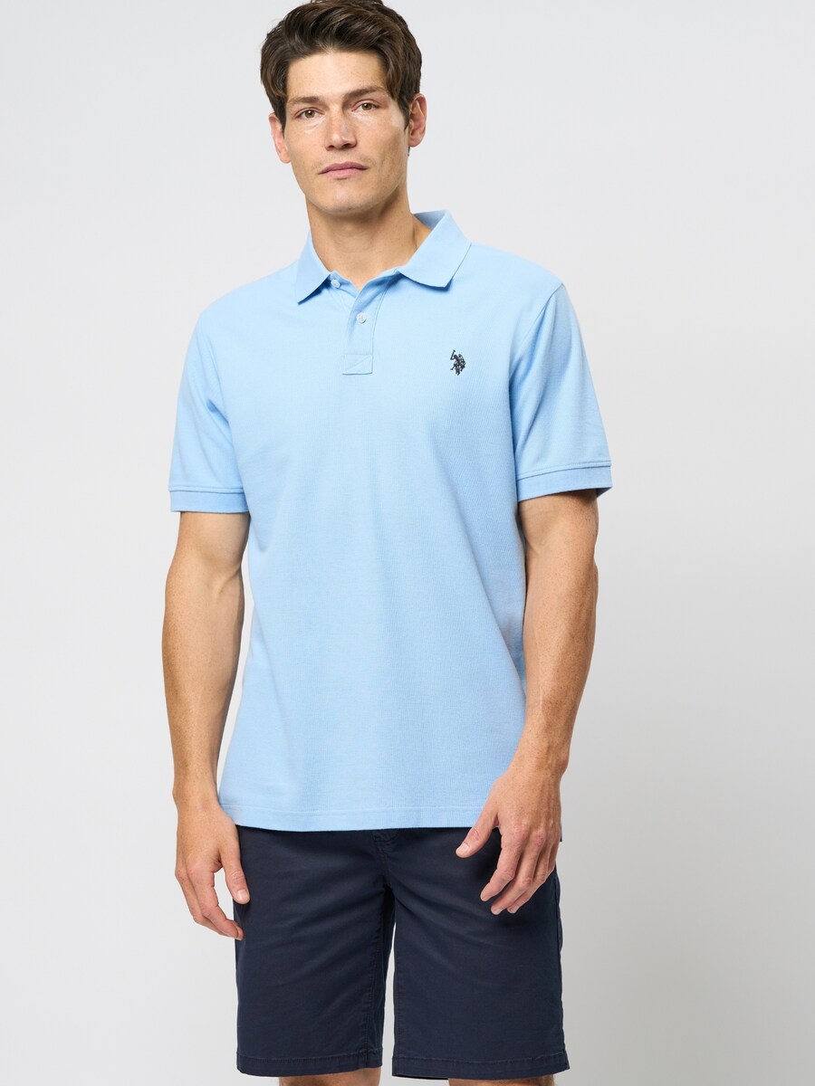 Рубашка на пуговицах классического кроя U.S. POLO ASSN. Alfred, светло-синий — фото 2