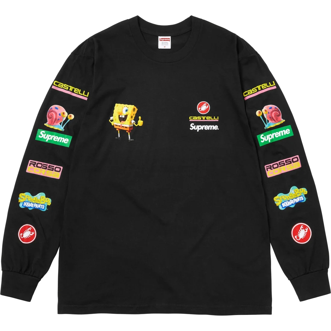 Футболка SpongeBob/Castelli Racing с длинными рукавами Supreme, зеленый — фото 4