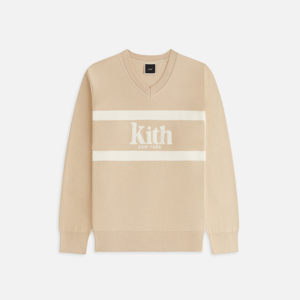 

Свитер Kith Women Verone V-Neck Sweater, цвет Canvas