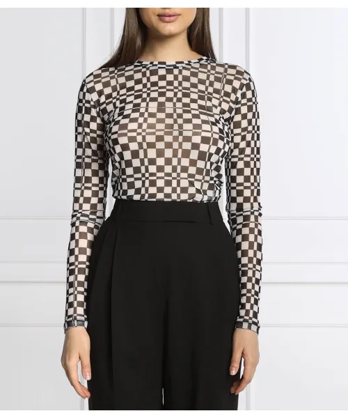 

Блузка Диралина_1 Regular fit Hugo, черный