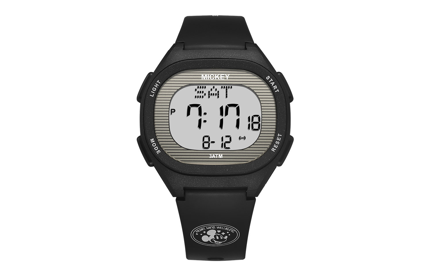 

Disney Часы Mickey Series Electronic Movement TPU Strap Watch Unisex Gray Dial