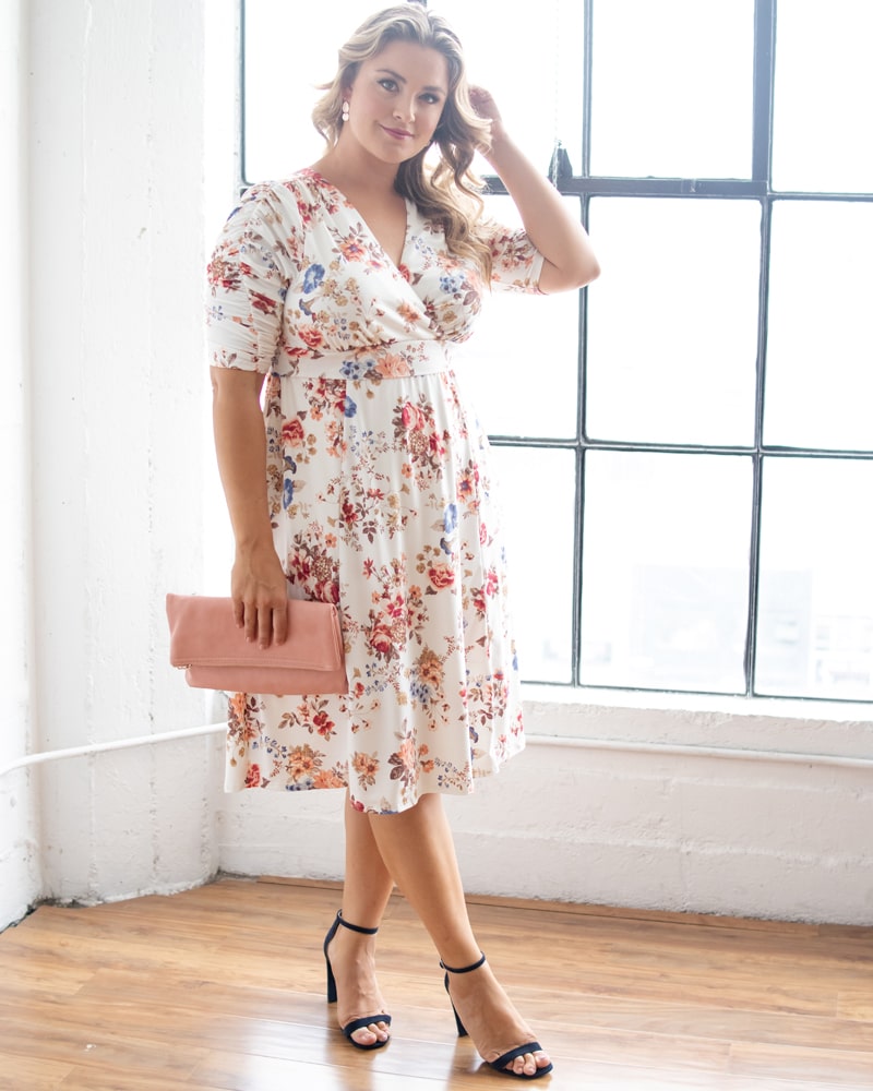 

Платье Габриэлла Kiyonna, цвет ivory floral print
