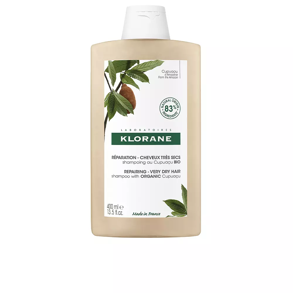 

Шампунь Al cupuaçu bio champú reparador para cabello muy seco Klorane, 400 мл.