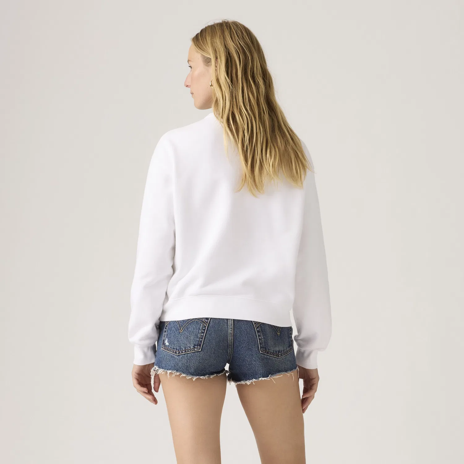 Свитшот с графическим логотипом и круглым вырезом в стиле «Наследие» Levi's, White — фото 4