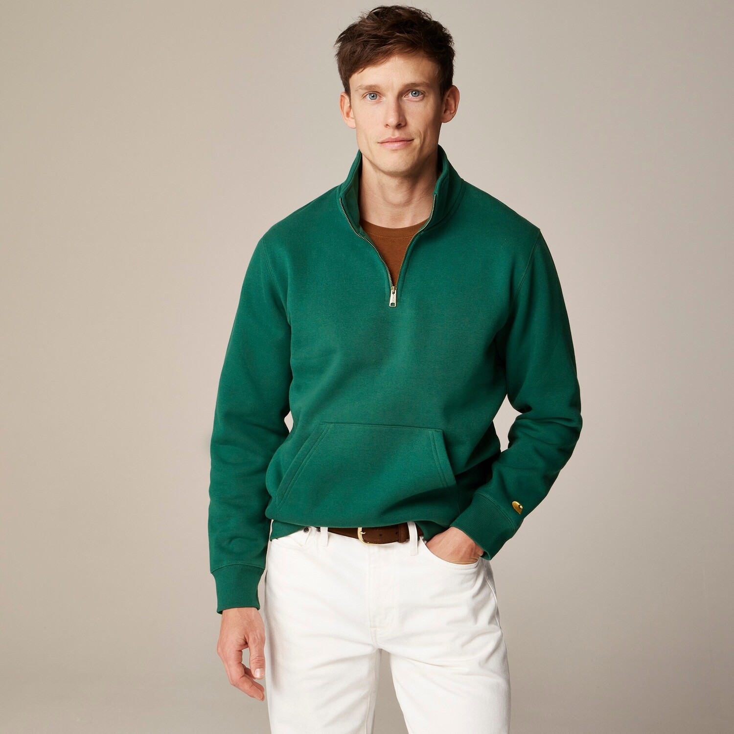 

Carhartt work in progress толстовка с застежкой-молнией на четверть оборота J.Crew, золотой