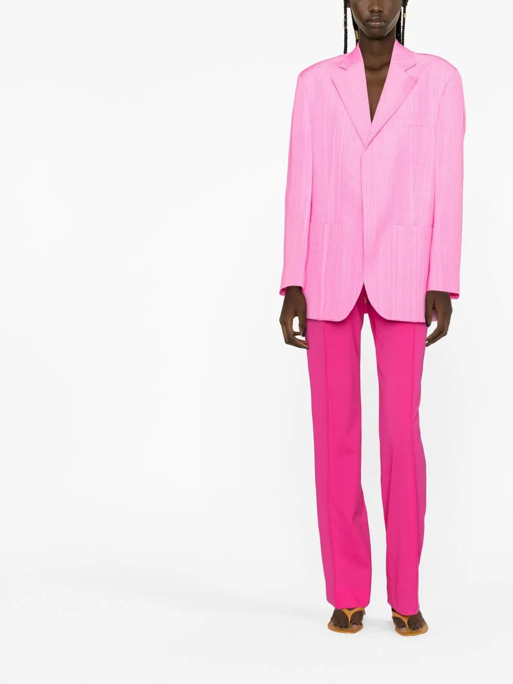 Однобортный пиджак La Veste D'Homme JACQUEMUS, розовый — фото 2