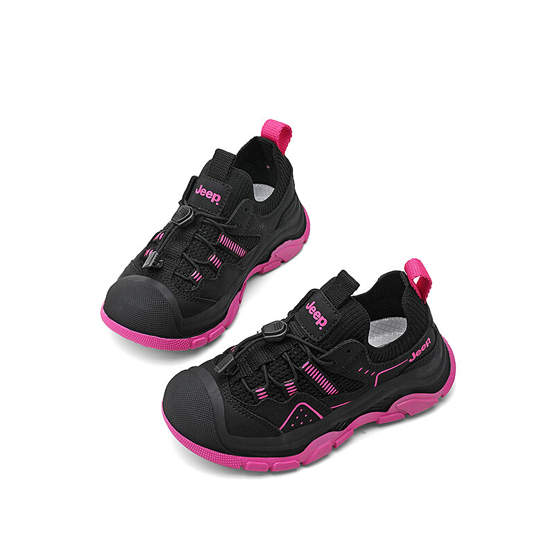 Кроссовки Jeep Kids Lifestyle Shoes Kids Low-top Rose Powder, черный — фото 4
