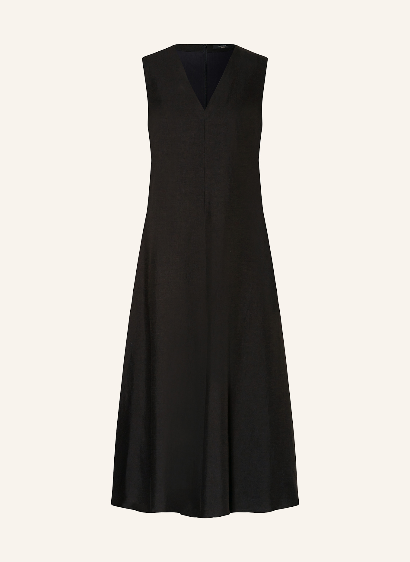

Платье Egoista со льном Weekend Max Mara, черный
