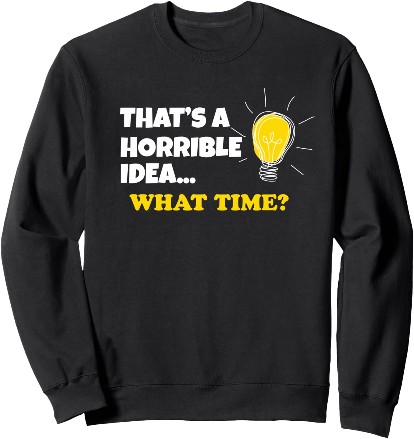 

Ужасная идея. Это ужасная идея. Толстовка Время Terrible Horrible Ideas Apparel, черный