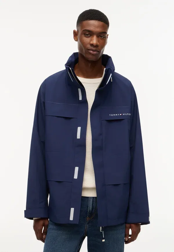 Куртка Tommy Hilfiger Tech Regatta Performance Light Jacket, угольно-синий