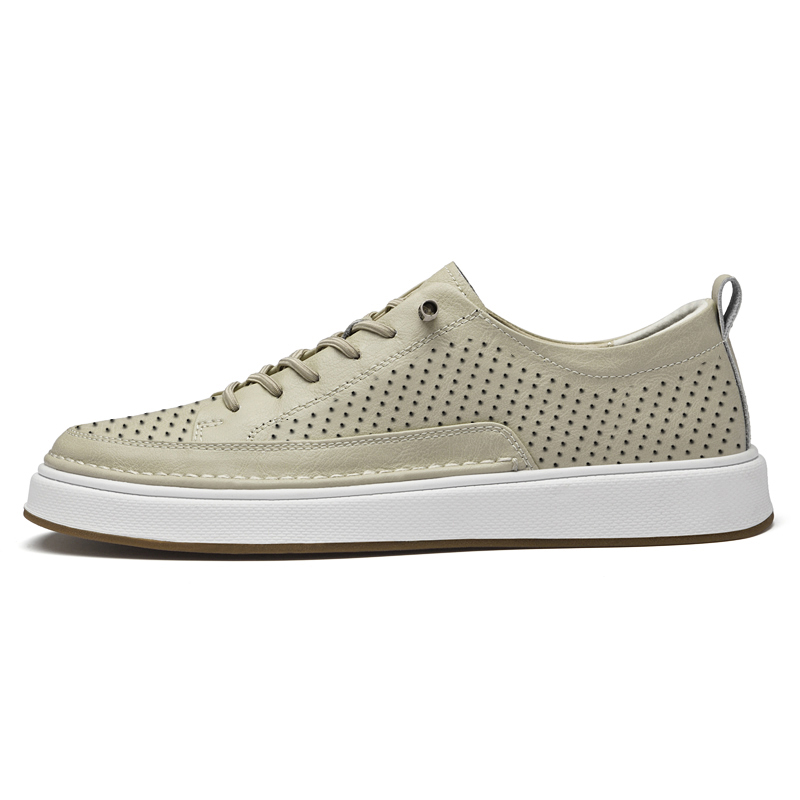 

Износостойкие и легкие низкие повседневные туфли для мужчин Bull Thunder, Beige Cut-Out