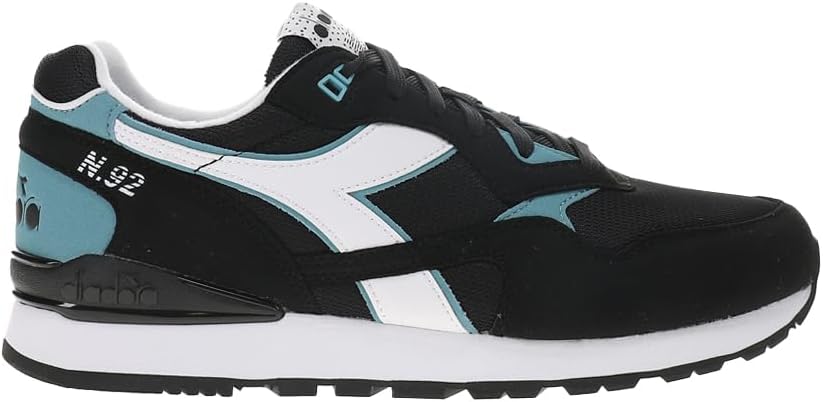Мужские кроссовки Diadora N.92 на шнуровке, повседневные - черные, синие