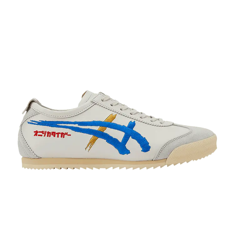 Кроссовки Onitsuka Tiger Wmns Mexico 66 Deluxe Katakana - White Directoire Blue, белый