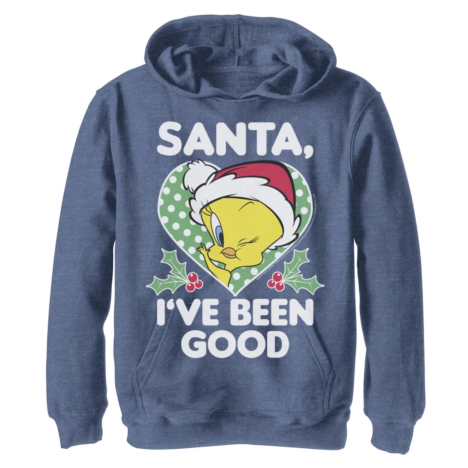 

Флисовая толстовка с рисунком «Я был хорош» для мальчиков 8–20 лет Looney Tunes Christmas Tweety Santa I've Been Good Licensed Character