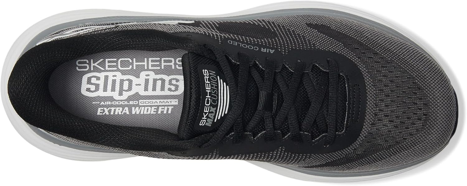 Кроссовки Skechers для мужчин Hands Free Slip-ins Max Cushioning Endeavour - модель Exciton, черный — фото 3