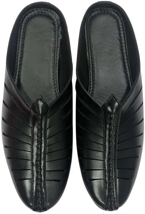 Мокасины мужские, Shoe Bazar, Punjabi Jutti, черный — фото 3