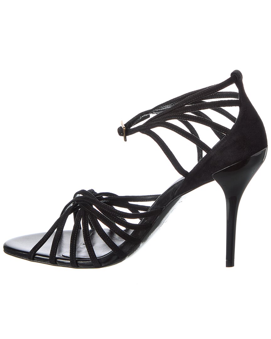 Roger Vivier Cage Suede Sandal, черный — фото 2