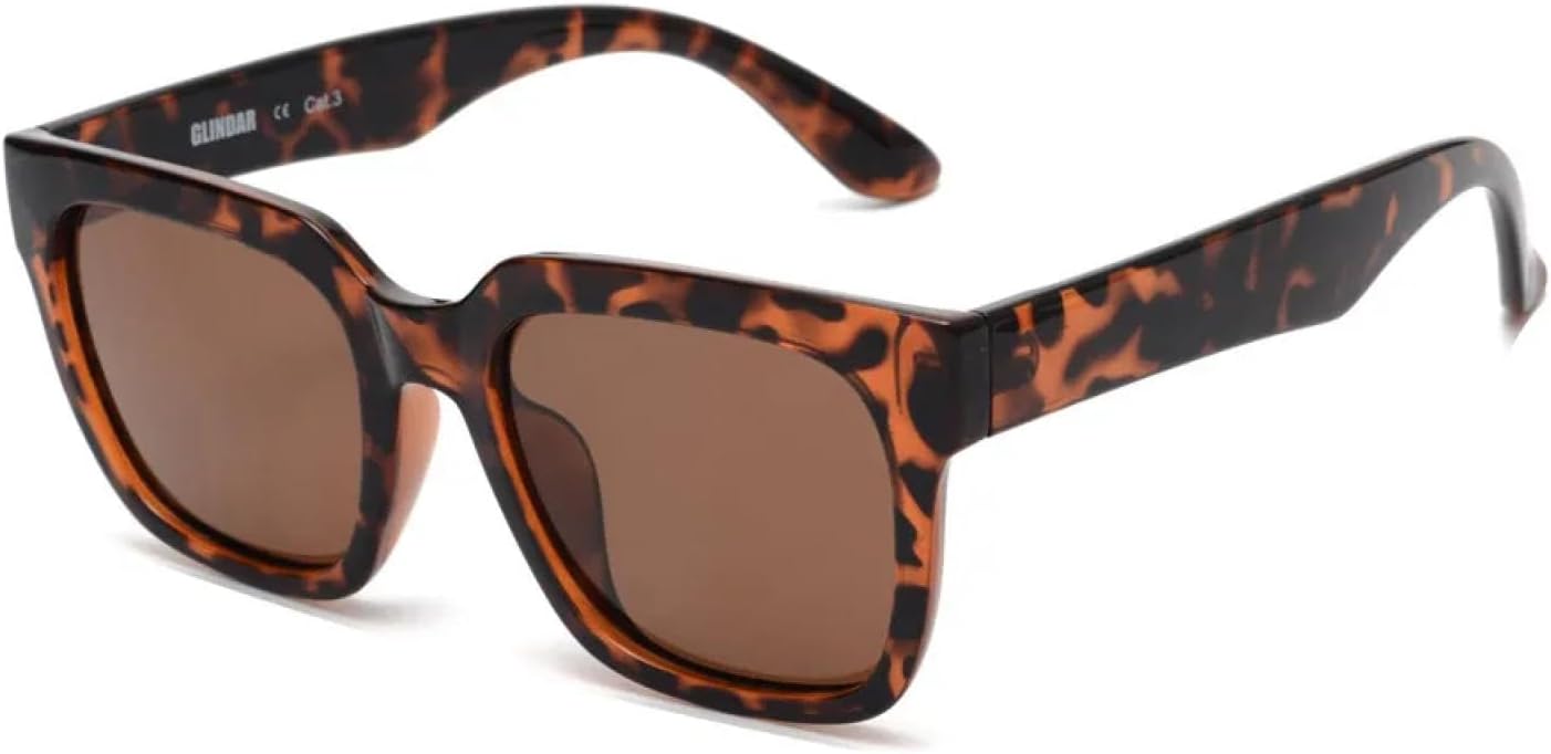 

Солнцезащитные очки с защитой от УФ-излучения UV400 | Мужские и женские, большие, увеличенного размера | Линзы конфетных цветов для занятий спортом на открытом воздухе и вождения DSVIGF, Brown