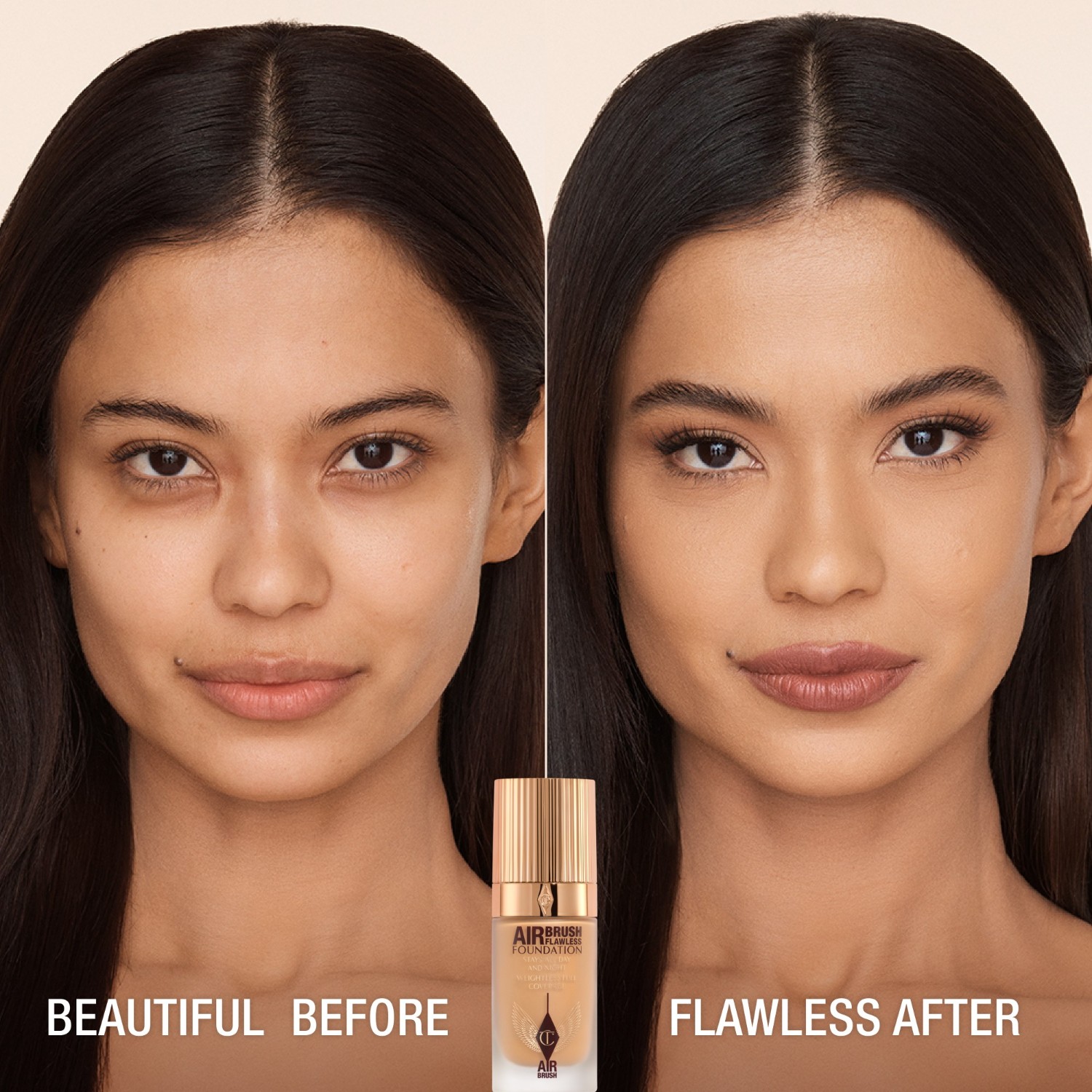 Тональный крем для лица airbrush flawless Charlotte Tilbury, neutral 8, объем 30 мл — фото 2