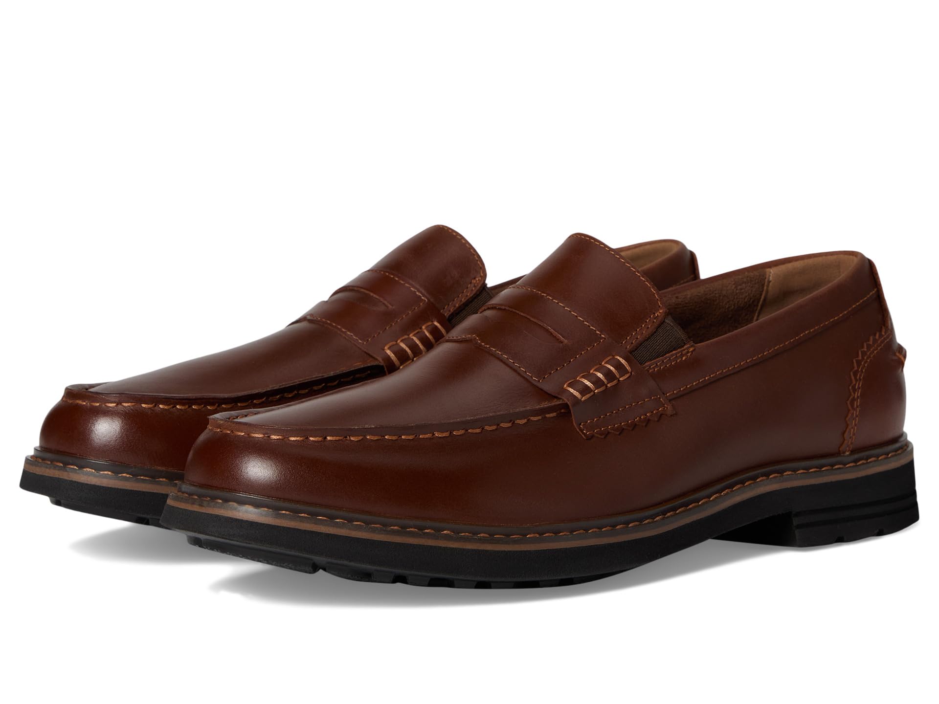 

Лоферы Nunn Bush Odin II Moc Toe Penny Loafer Lightweight and Comfortable Slip-On, цвет Cognac