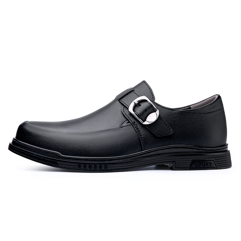 PAIBLOKS Мужские повседневные туфли черные с крокодиловым принтом, цвет Black-Crocodile Pattern — фото 2