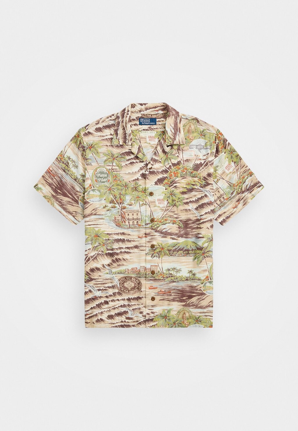 

Рубашка CLASSIC FIT BEACH PRINT CAMP SHIRT Ralph Lauren, светло-коричневый
