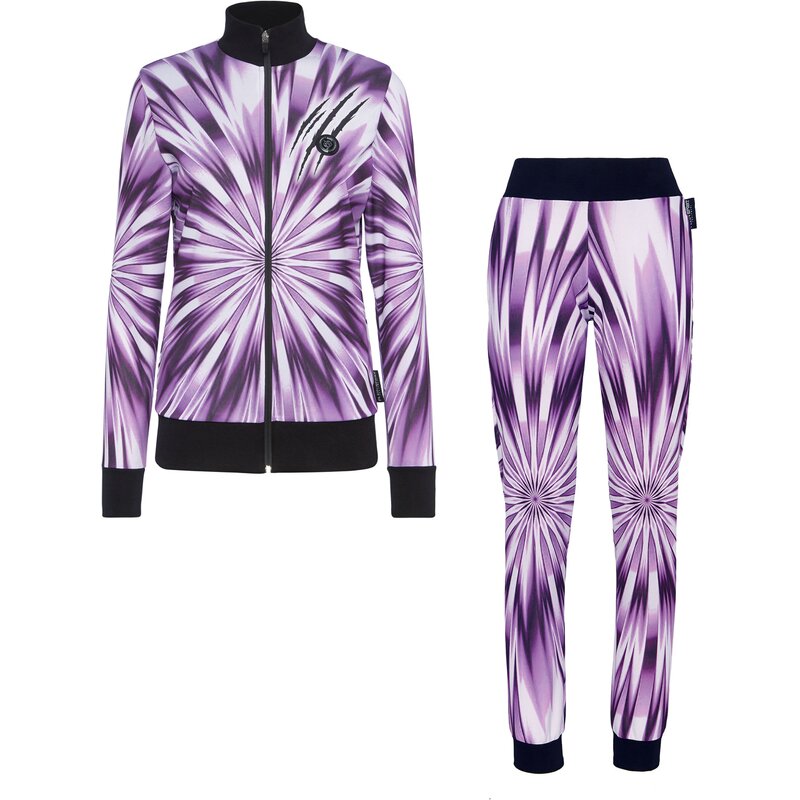 

Царапина на спортивном костюме Plein Sport, цвет lila