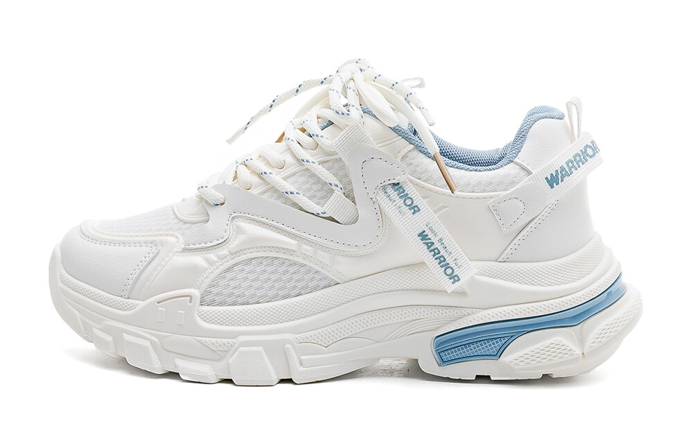 

Кроссовки WARRIOR Chunky Sneakers Women's Low-top Beige/Blue, бежевый/синий