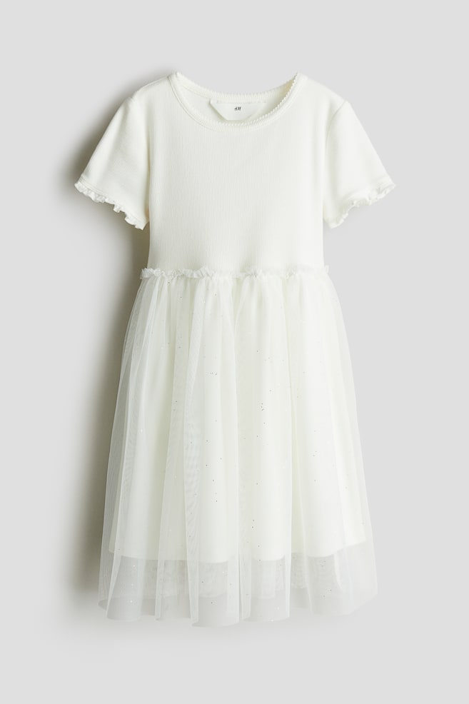 

Платье с юбкой из тюля H&M, белый