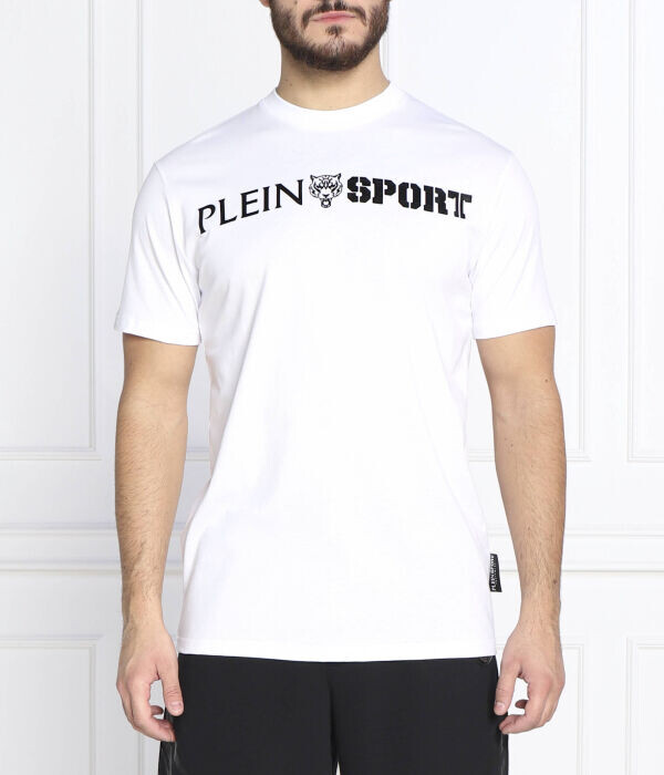 

Футболка мужская Plein Sport с логотипом бренда, белый