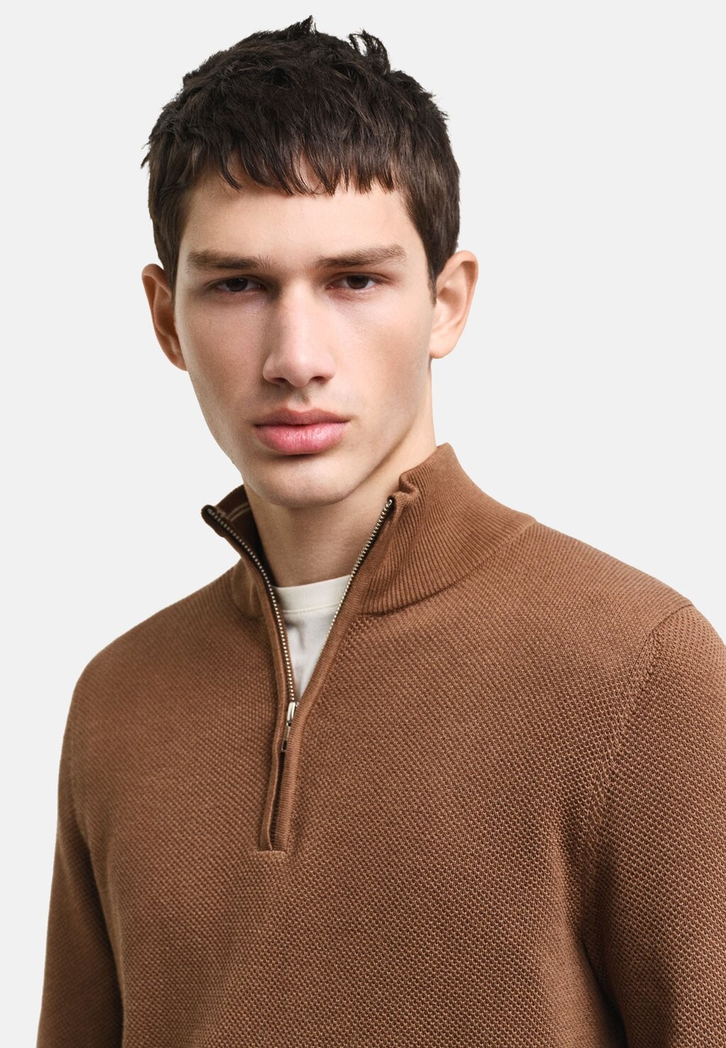 

Джемпер HALF-ZIP GANT, коричневый