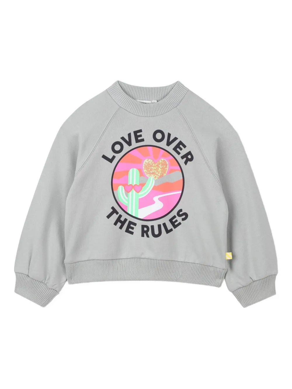 

Толстовка с графичным принтом Billieblush, серый