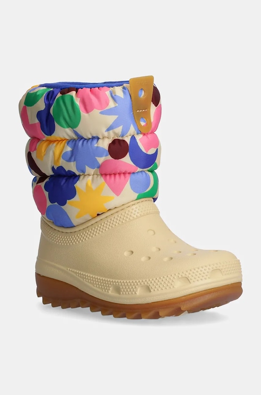 

Детские зимние ботинки CLASSIC NEO PUFF GEO SHAPES BOOT Crocs, бежевый