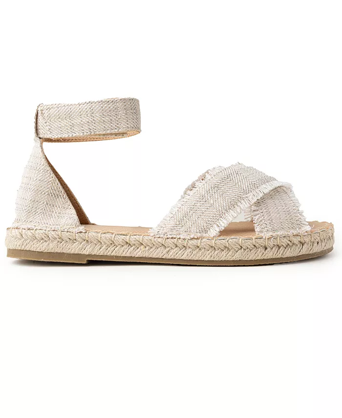 Женские эспадрильи Pemma с ремешком на щиколотке Minnetonka, коричневый/бежевый — фото 3