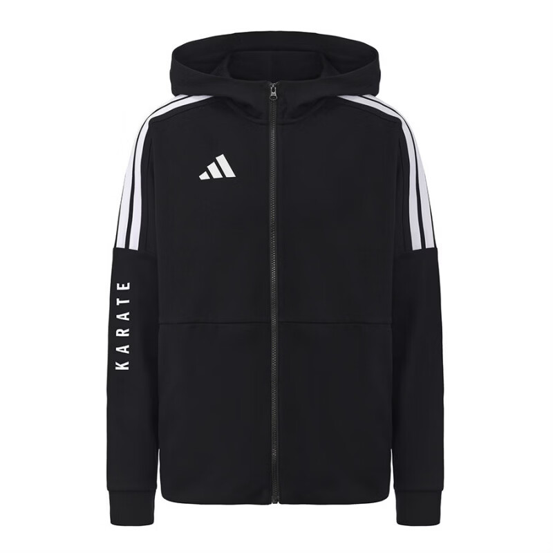 

Adidas Куртка Unisex Black с капюшоном, умеренная, с несколькими карманами, вязаная
