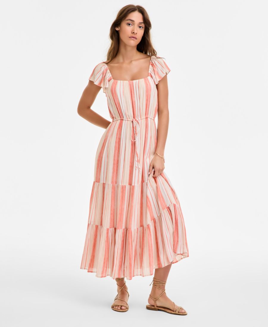 

Женское длинное платье с рукавами-крылышками Liverpool Los Angeles, Orange Stripe