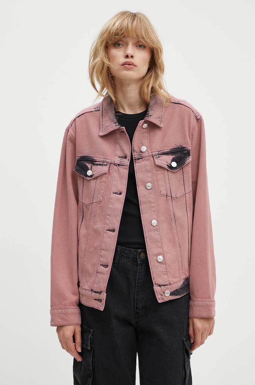 

Джинсовая куртка Moschino Jeans, розовый