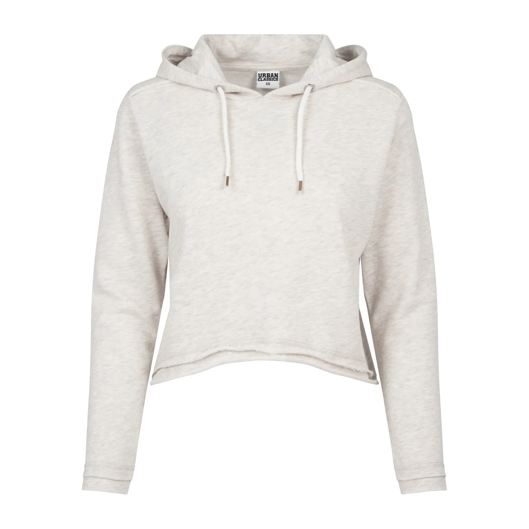 

Свитер с круглым вырезом URBAN CLASSICS " Urban Classics Ladies Cropped Terry Hoody", белый