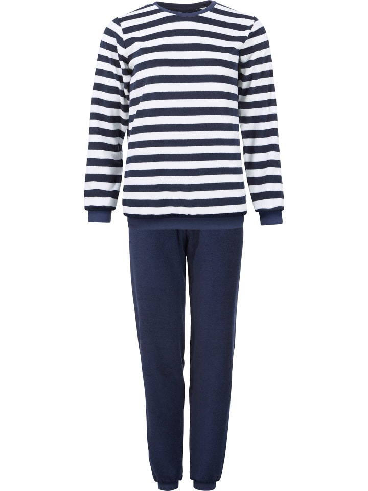 

Erwin Müller Пижама из махровой ткани темно-синего цвета