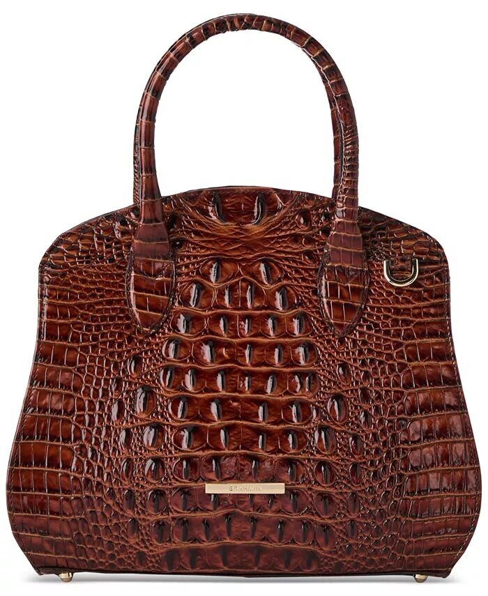 

Кожаная сумка Rosetta Melbourne среднего размера Brahmin, коричневый