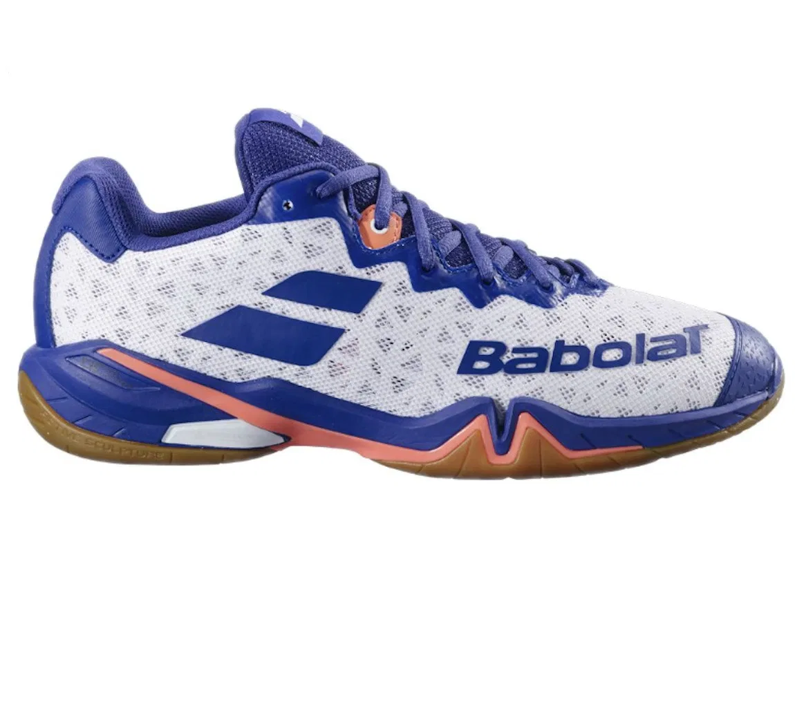 Мужские бадминтонные кроссовки «Shadow 4 Men» от Babolat, White X Navy (1097) — фото 4