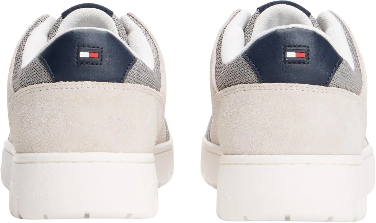Мужские низкие кроссовки Tommy Hilfiger Th Basket Core Lite Suede Fm0fm05519, Grey Whisper — фото 2