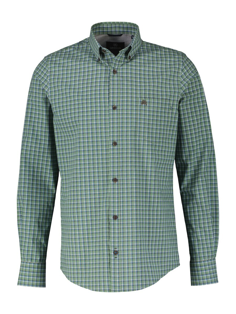 

Клетчатая рубашка LERROS Regular fit Button Up Shirt, зеленый