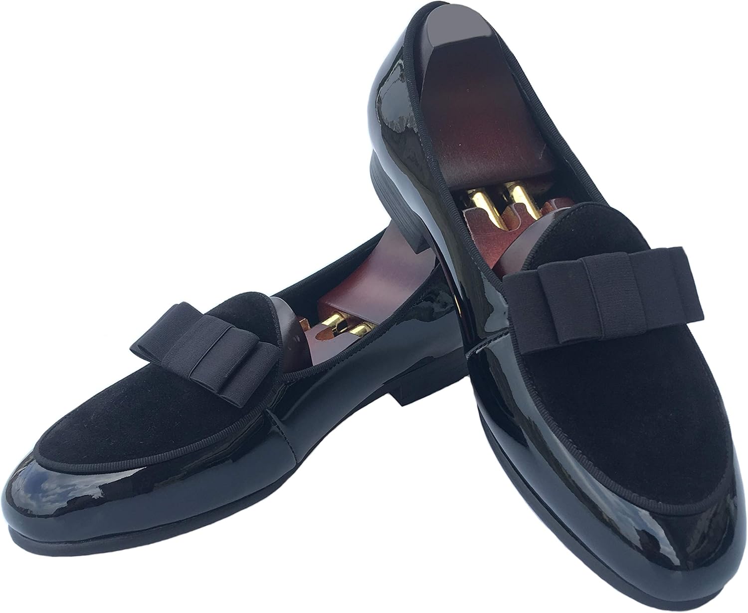 

Мужские кожаные лоферы Justar, бельгийские формальные туфли без шнурков с бантом, пенни-флэт для торжеств, черный