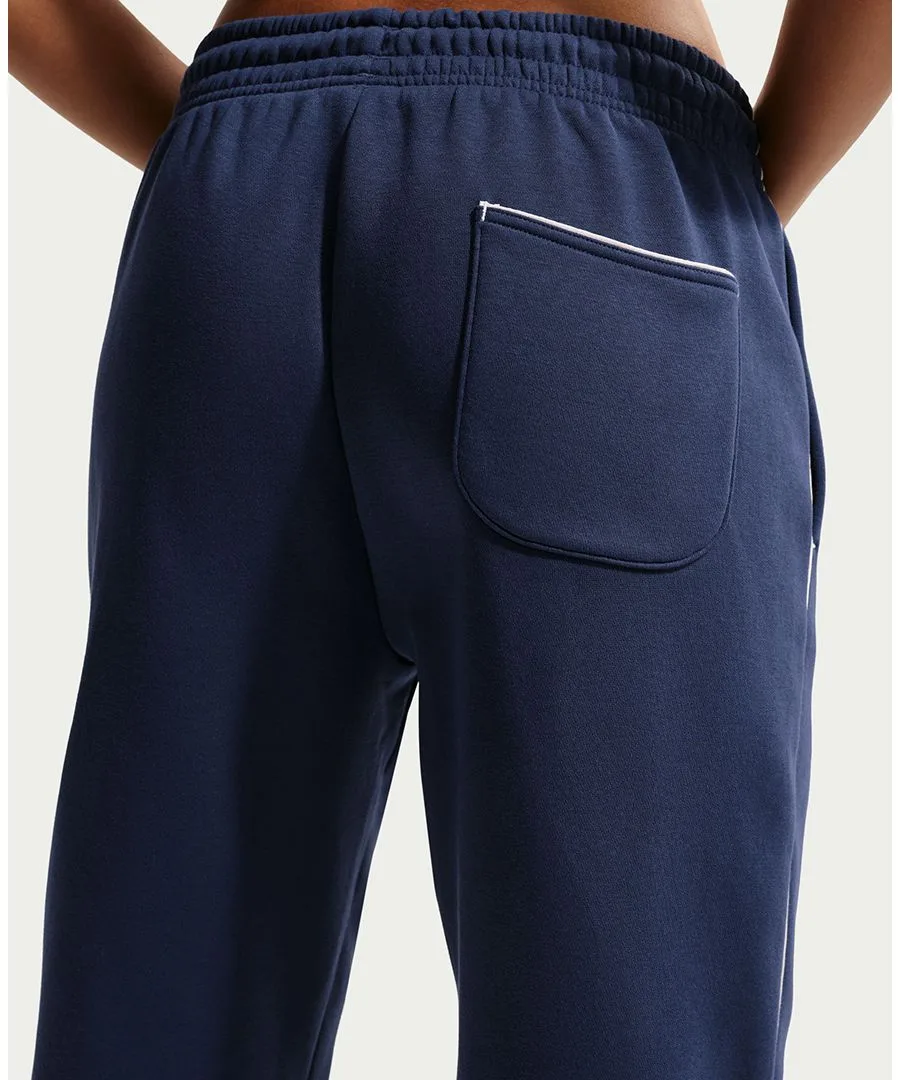 Женские флисовые брюки Sportswear Phoenix свободного кроя Nike, midnight темно-синий/lt orewood brn — фото 4