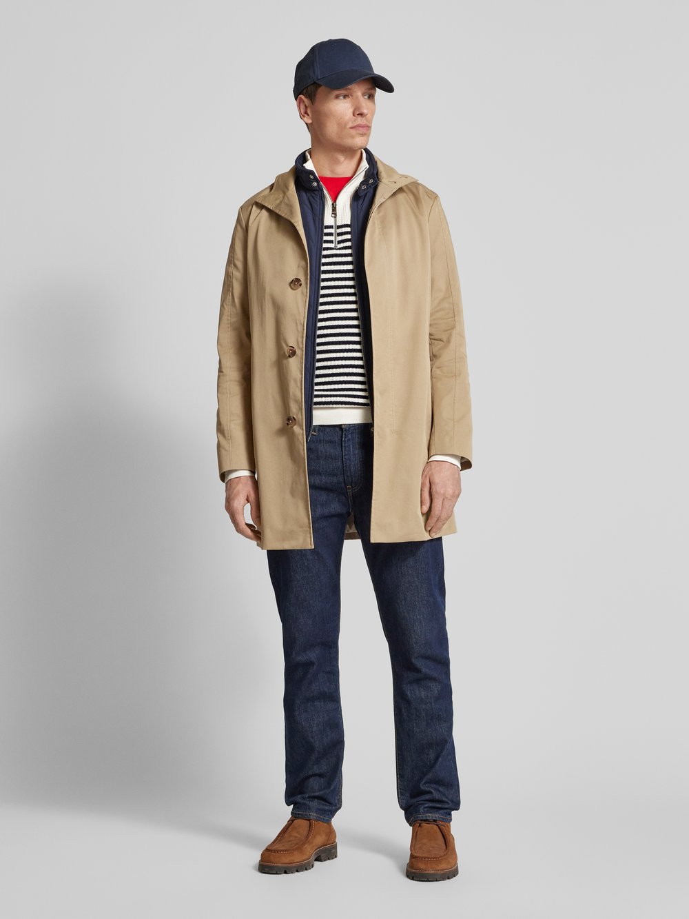 

Вязаный свитер с воротником-стойкой Tommy Hilfiger, экрю