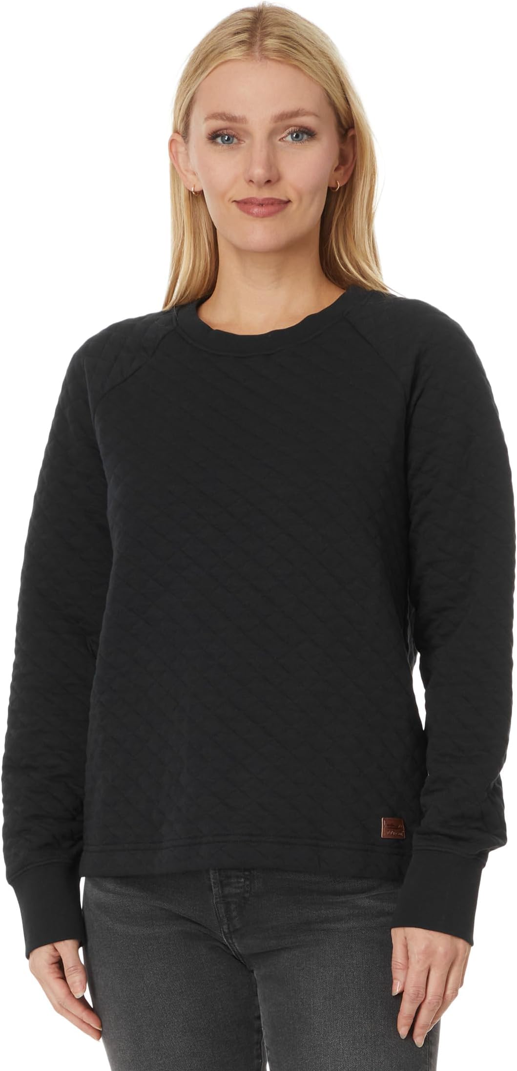 

Свитер L.L.Bean Quilted Crew Neck Pullover, цвет Midnight Black