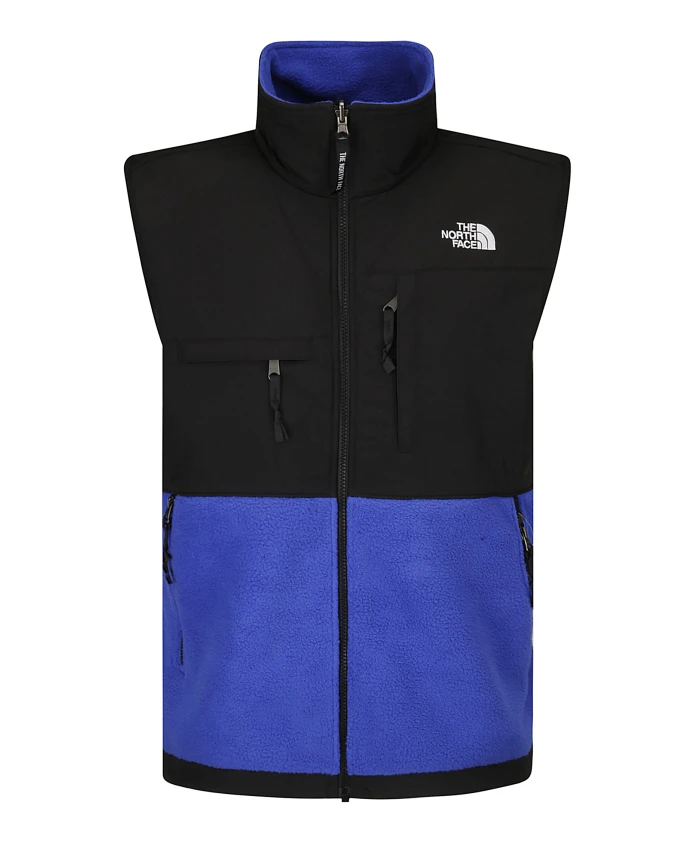 

Жилет на молнии с вышитым логотипом The North Face, синий